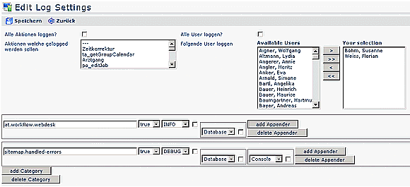 wd edit logsettings